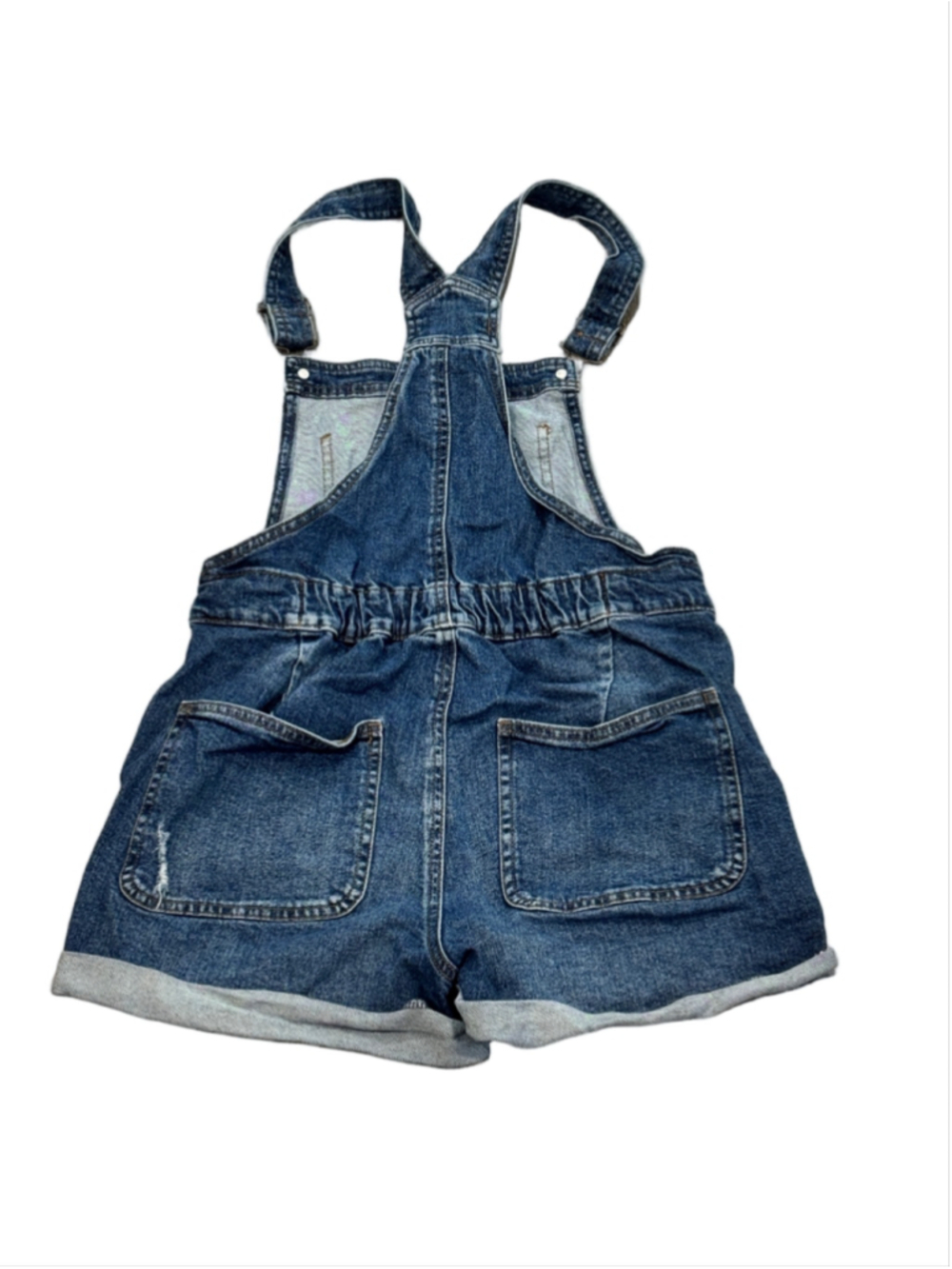 No Boundaries Mid Wash Denim Overalls - Picture 4 of 4